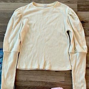 Zara 13-14 size cream long sleeve shirt really good condition